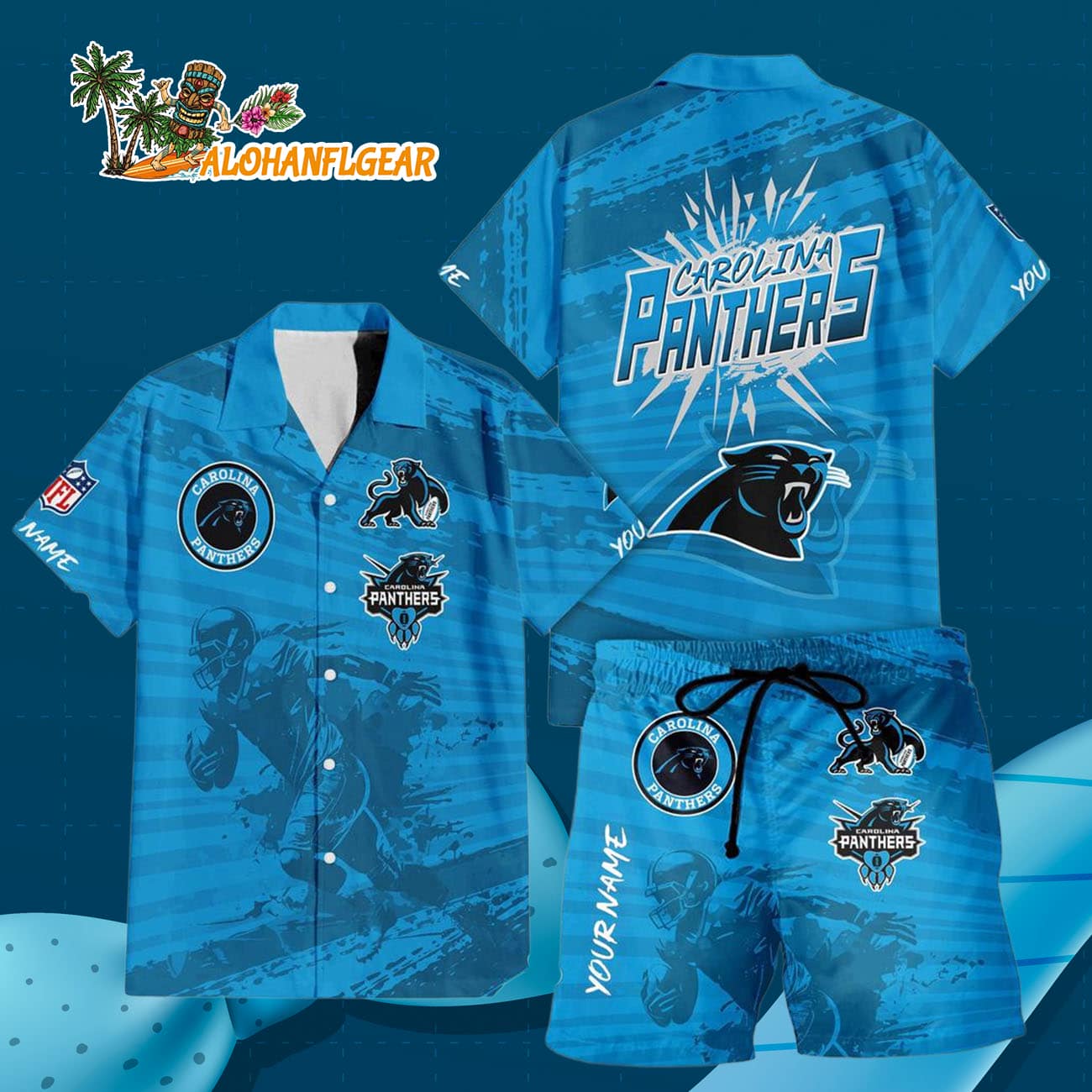 Carolina Panthers Combo Hawaiian Shirt And Shorts Carolina Panthers Combo Hawaiian Shirt And Shorts