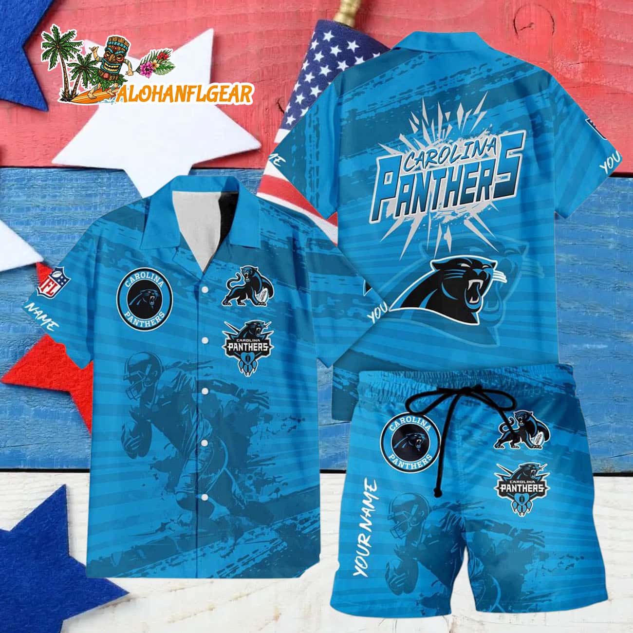 Carolina Panthers Combo Hawaiian Shirt And Shorts Carolina Panthers Combo Hawaiian Shirt And Shorts