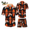 Cincinnati Bengals Flower Pattern Hawaiian Shirt And Shorts Football Summer Hawaiian Set 1