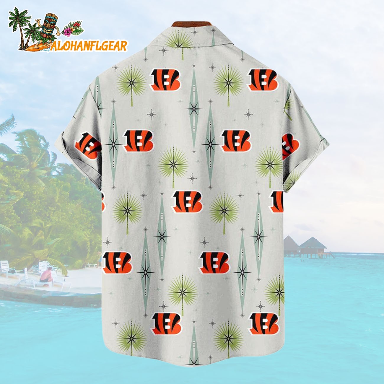 Cincinnati Bengals Football Team Logo Funny Aloha Hawaiian Shirt Cincinnati Bengals Football Team Logo Funny Aloha Hawaiian Shirt