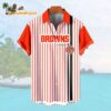 Cleveland BrownsClassic Retro Mascot Line Summer Beach Hawaiian Shirt 1