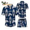 Dallas Cowboys Flower Pattern Hawaiian Shirt And Shorts Football Summer Hawaiian Set 1