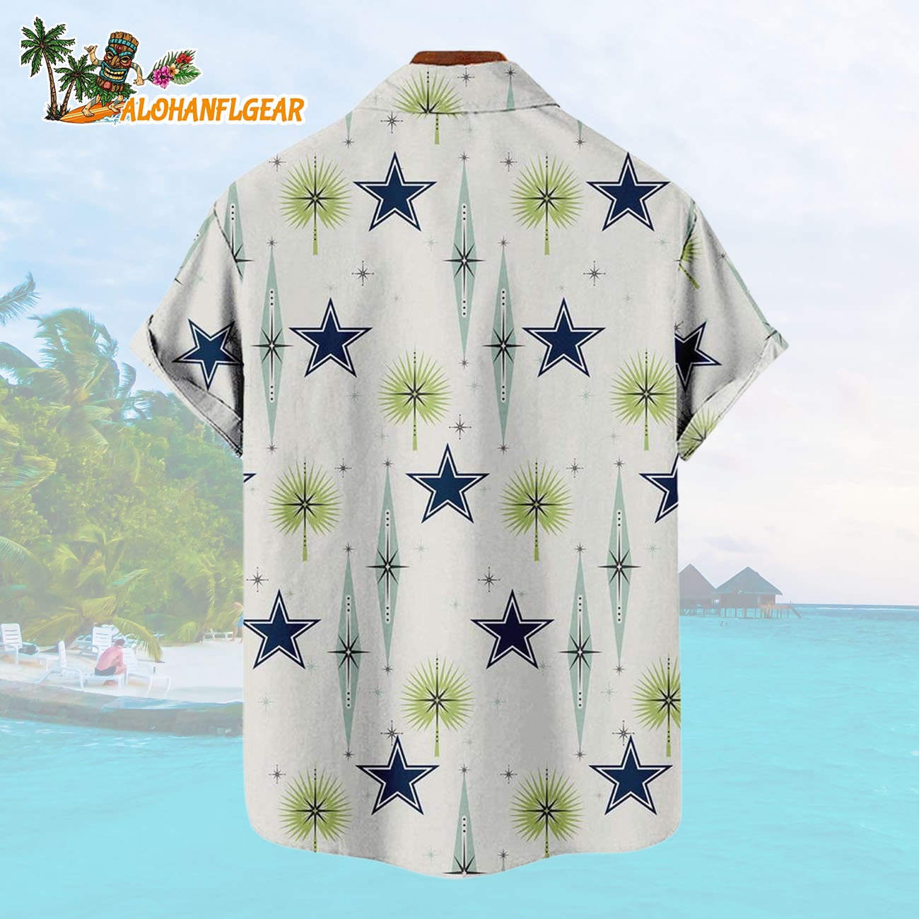Dallas Cowboys Football Team Logo Funny Aloha Hawaiian Shirt Dallas Cowboys Football Team Logo Funny Aloha Hawaiian Shirt