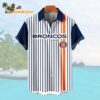 Denver BroncosClassic Retro Mascot Line Summer Beach Hawaiian Shirt 1