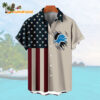 Detroit Lions American Flag Summer Button Hawaiian Shirt 1