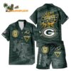 Green Bay Packers Combo Hawaiian Shirt And Shorts Football Summer Beach Hawaiian Sets 1