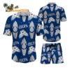 Indianapolis Colts Flower Pattern Hawaiian Shirt And Shorts Football Summer Hawaiian Set 1