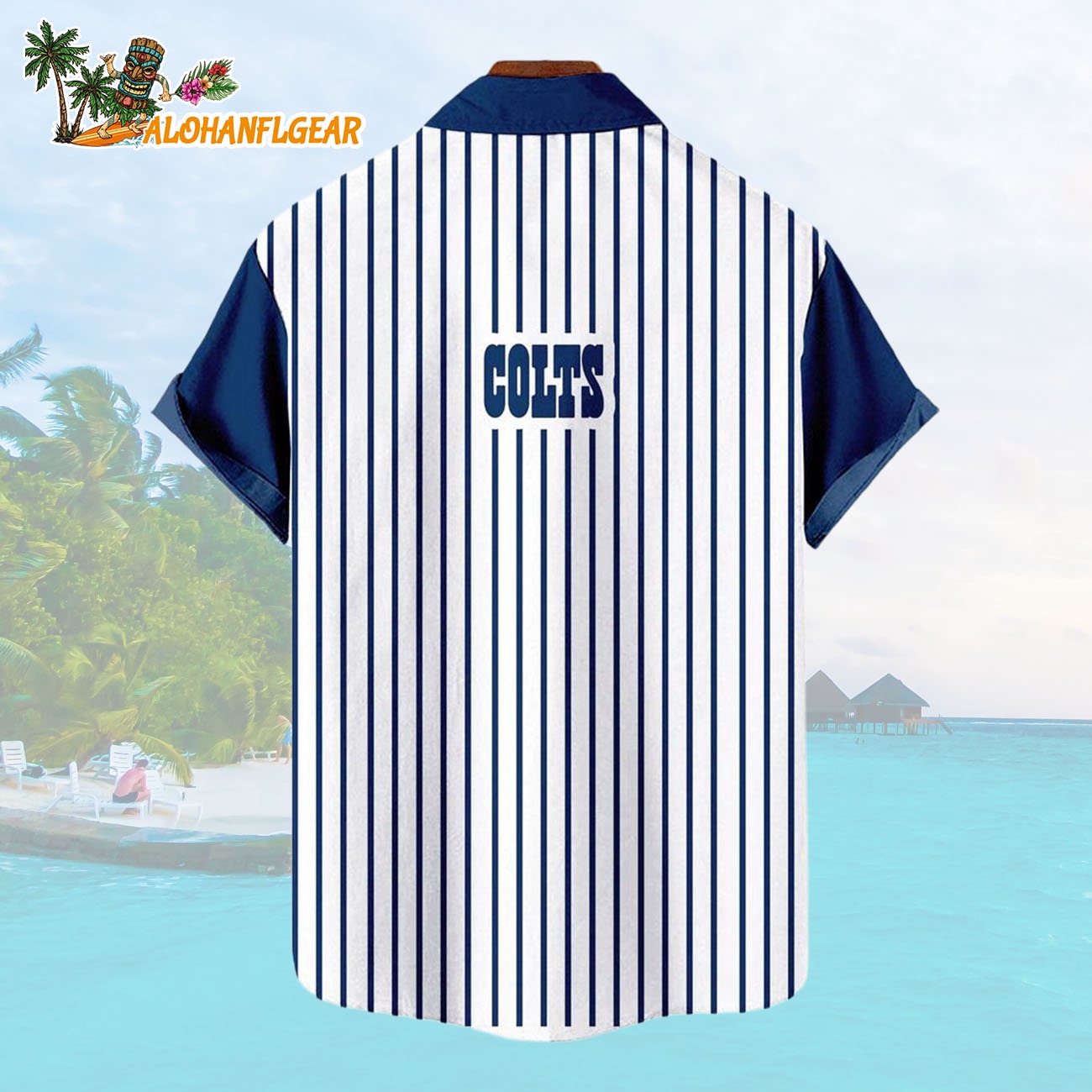 Indianapolis ColtsClassic Retro Mascot Line Summer Beach Hawaiian Shirt Indianapolis ColtsClassic Retro Mascot Line Summer Beach Hawaiian Shirt