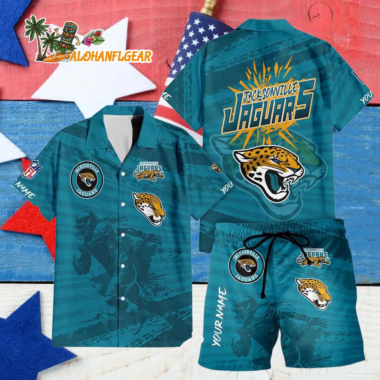 Jacksonville Jaguars Combo Hawaiian Shirt And Shorts Jacksonville Jaguars Combo Hawaiian Shirt And Shorts