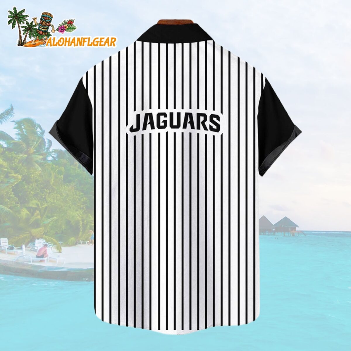 Jacksonville JaguarsClassic Retro Mascot Line Summer Beach Hawaiian Shirt 2