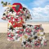 Kansas City Chiefs Football Team Logo Pattern Flamingo Hibiscus Summer Hawaiian Shirt And Beach Short 1
