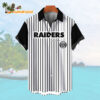 Las Vegas RaidersClassic Retro Mascot Line Summer Beach Hawaiian Shirt 1