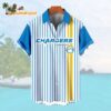 Los Angeles ChargersClassic Retro Mascot Line Summer Beach Hawaiian Shirt 1