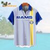 Los Angeles RamsClassic Retro Mascot Line Summer Beach Hawaiian Shirt 1