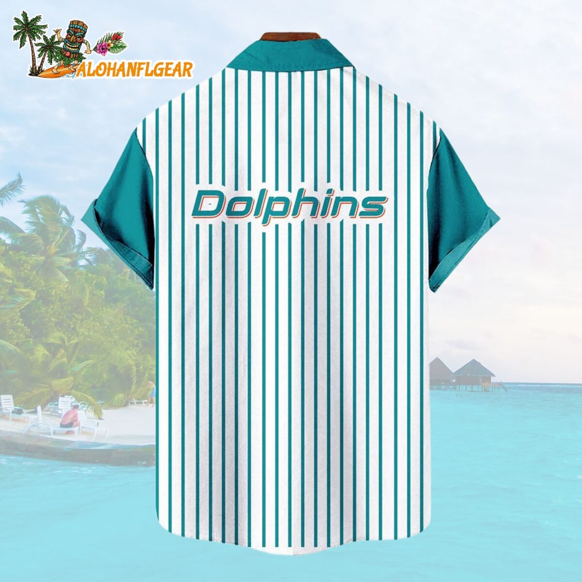 Miami DolphinsClassic Retro Mascot Line Summer Beach Hawaiian Shirt 1 Miami DolphinsClassic Retro Mascot Line Summer Beach Hawaiian Shirt 2