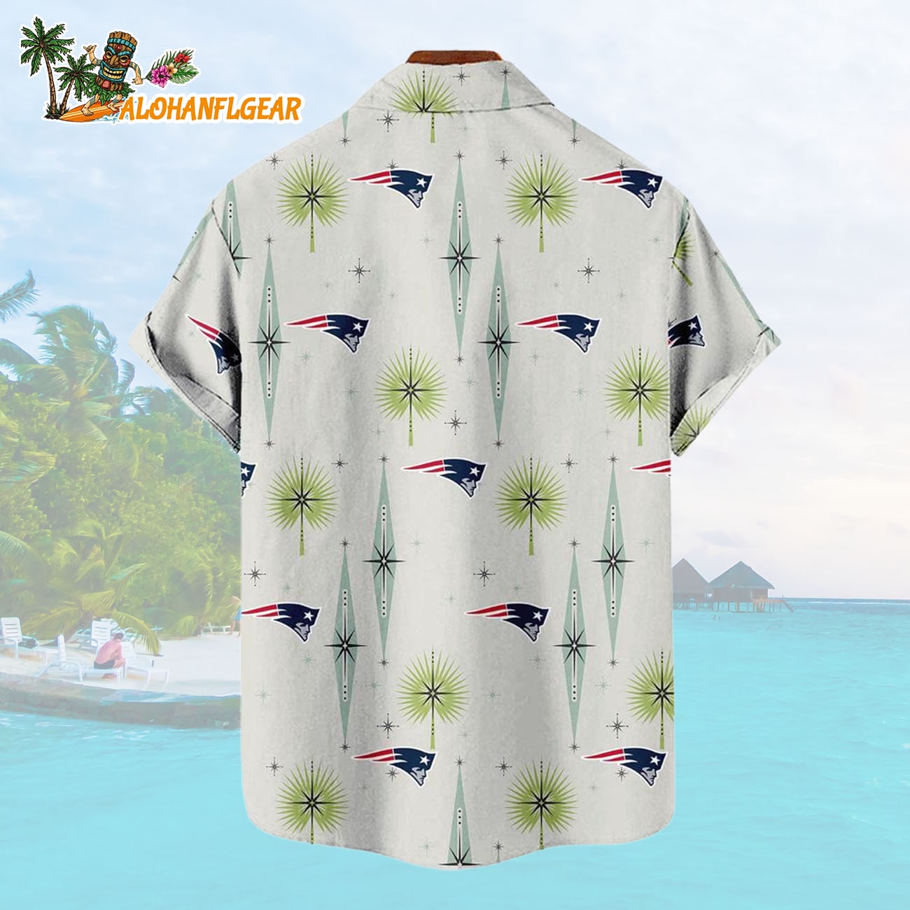 New England Patriots Football Team Logo Funny Aloha Hawaiian Shirt New England Patriots Football Team Logo Funny Aloha Hawaiian Shirt