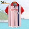 New England PatriotsClassic Retro Mascot Line Summer Beach Hawaiian Shirt 1