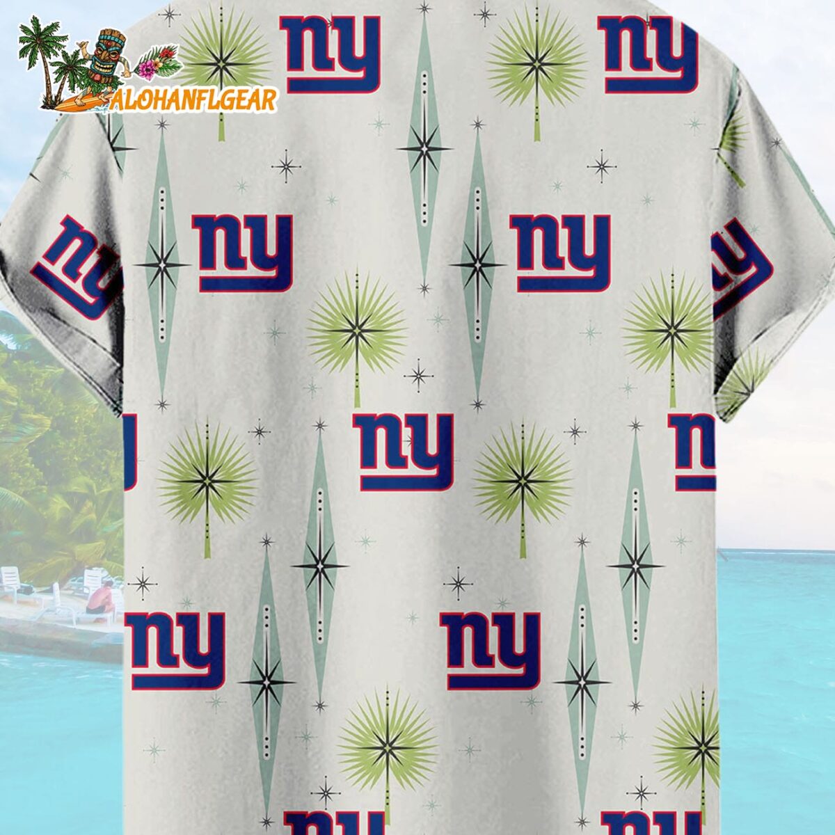 New York Giants Football Team Logo Funny Aloha Hawaiian Shirt 1 New York Giants Football Team Logo Funny Aloha Hawaiian Shirt 2