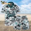 Philadelphia Eagles Football Team Logo Pattern Flamingo Hibiscus Summer Hawaiian Shirt And Beach Short 1