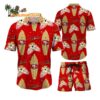 San Francisco 49ers Flower Pattern Hawaiian Shirt And Shorts Football Summer Hawaiian Set 1