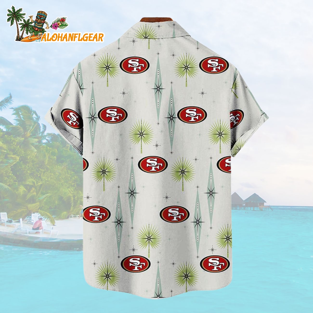 San Francisco 49ers Football Team Logo Funny Aloha Hawaiian Shirt San Francisco 49ers Football Team Logo Funny Aloha Hawaiian Shirt