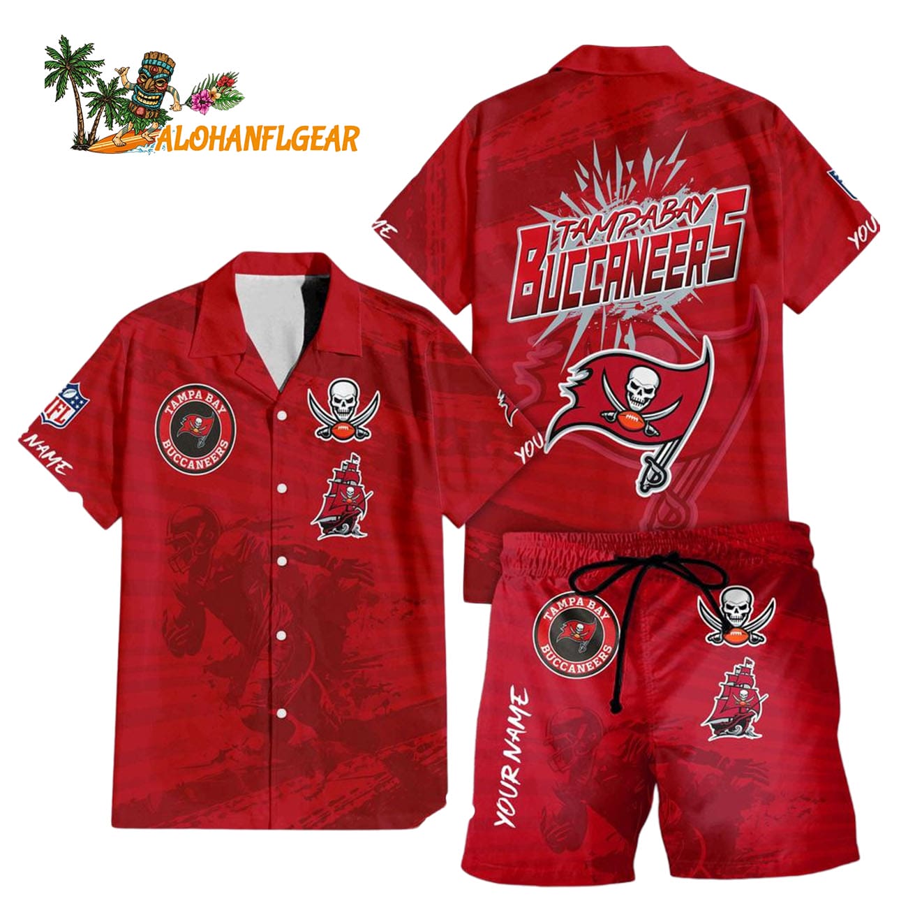 Tampa Bay Buccaneers Combo Hawaiian Shirt And Shorts Tampa Bay Buccaneers Combo Hawaiian Shirt And Shorts