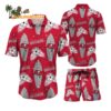Tampa Bay Buccaneers Flower Pattern Hawaiian Shirt And Shorts Football Summer Hawaiian Set 1