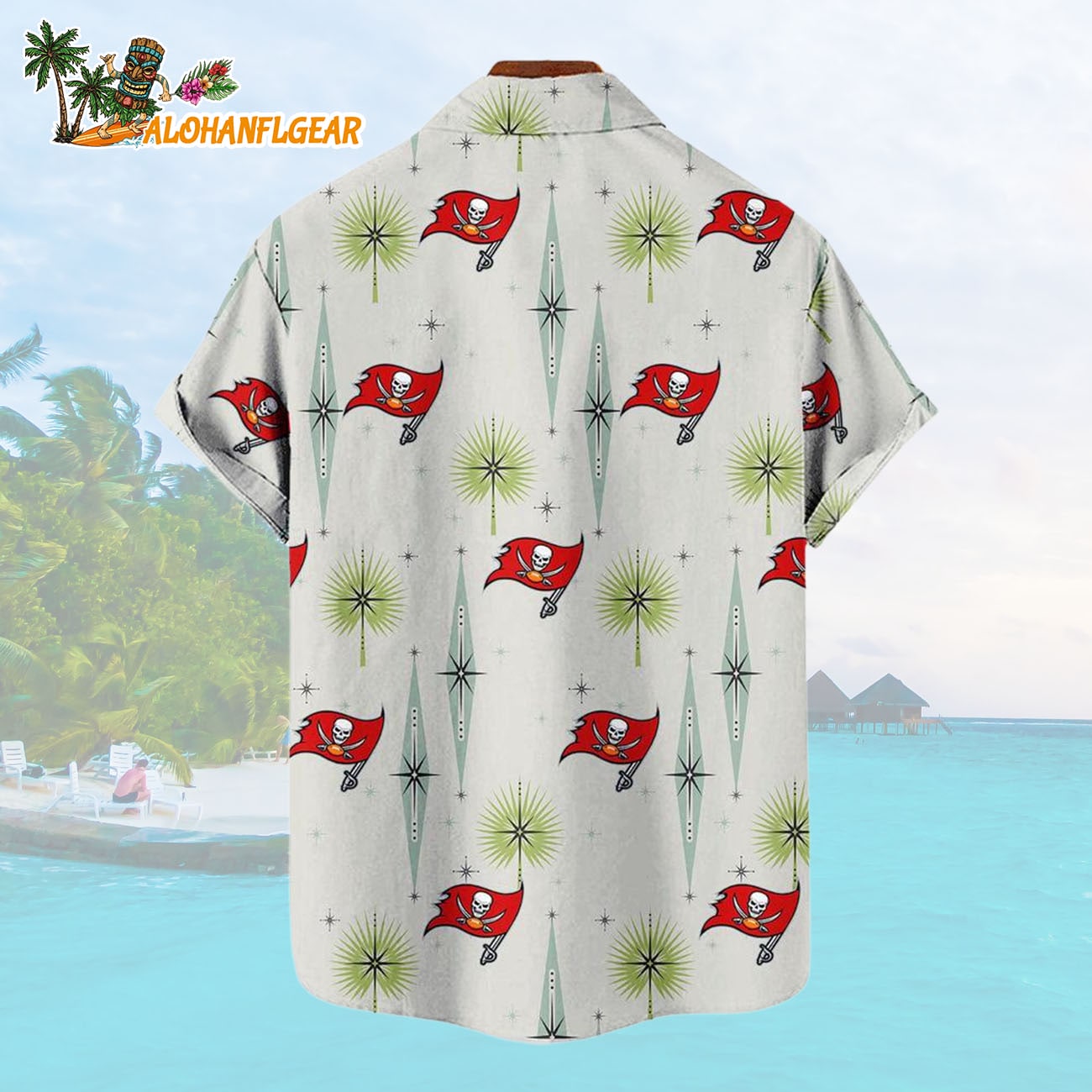 Tampa Bay Buccaneers Football Team Logo Funny Aloha Hawaiian Shirt Tampa Bay Buccaneers Football Team Logo Funny Aloha Hawaiian Shirt