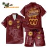 Washington Commanders Combo Hawaiian Shirt And Shorts Football Summer Beach Hawaiian Sets 1