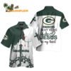 Green Bay Packers In My Veins Jesus Im My Heart Hawaiian Shirt 1