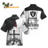 Las Vegas Raiders In My Veins Jesus Im My Heart Hawaiian Shirt 1
