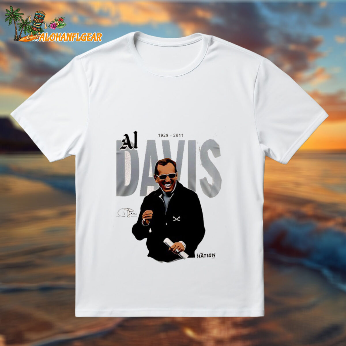 AL Davis Las Vegas Raiders Football Coach 1929 2011 Signature Shirt