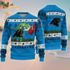 Carolina Panthers Special Grinchs Hand Football Christmas Ugly Sweater