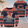 Chicago Bears Merrykissmyass Funny Santa Claus Christmas Ugly Sweater