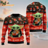 Cleveland Browns Baby Yoda Hug The Ball Christmas Ugly Sweater