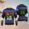 Custom Los Angeles Rams Drink Up The Grinch Christmas Ugly Sweater