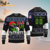 Custom New England Patriots Drink Up The Grinch Christmas Ugly Sweater