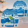 Detroit Lions Football Grinch Christmas Ugly Sweater