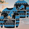 Detroit Lions Merrykissmyass Funny Santa Claus Christmas Ugly Sweater