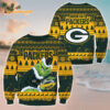 Green Bay Packers Football Grinch Christmas Ugly Sweater
