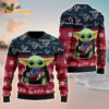 Houston Texans Baby Yoda Hug The Ball Christmas Ugly Sweater