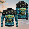 Jacksonville Jaguars Baby Yoda Hug The Ball Christmas Ugly Sweater
