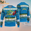 Los Angeles Chargers Special Grinchs Hand Football Christmas Ugly Sweater