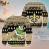 New Orleans Saints Football Grinch Christmas Ugly Sweater