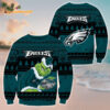 Philadelphia Eagles Football Grinch Christmas Ugly Sweater