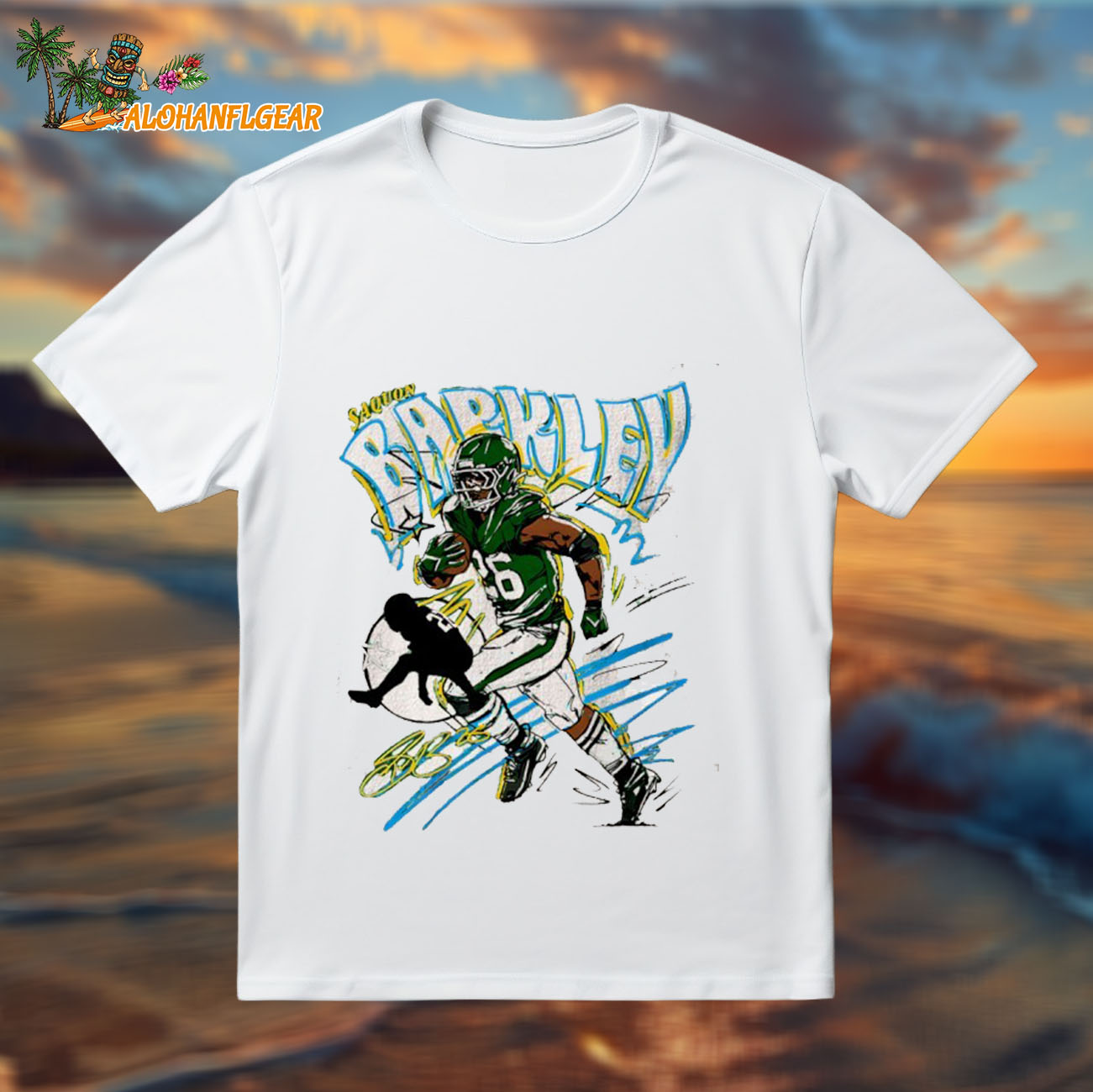 Saquon Barkley Philadelphia Eagles Football Signature Scribble Shirt Saquon Barkley Philadelphia Eagles Football Signature Scribble Shirt