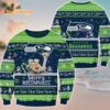 Seattle Seahawks Merrykissmyass Funny Santa Claus Christmas Ugly Sweater