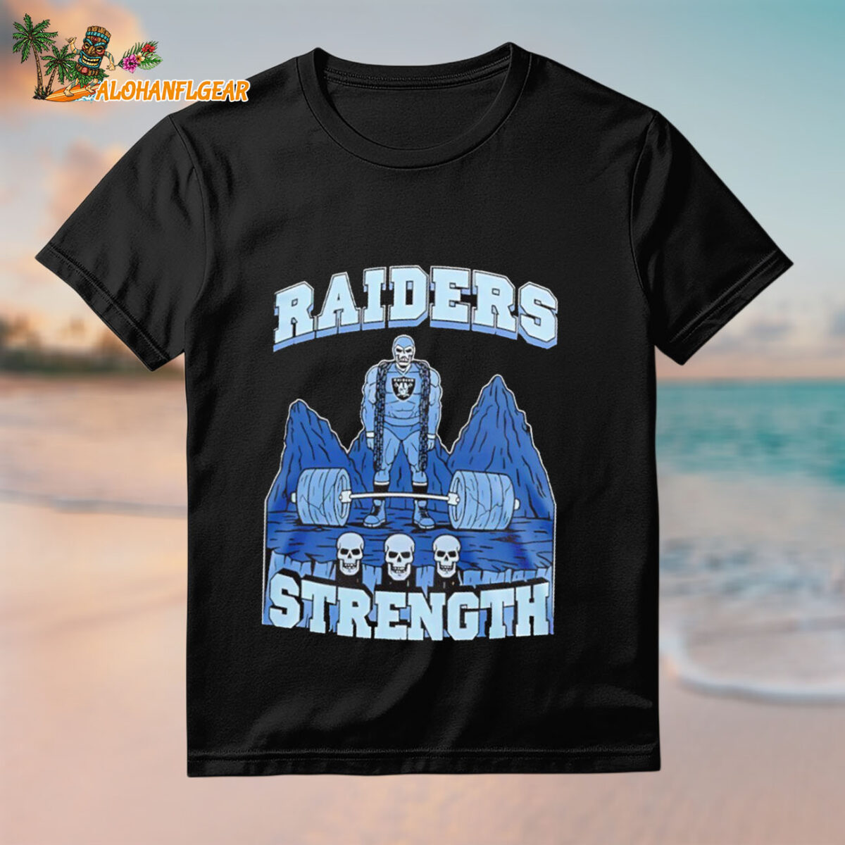 Skeleton Las Vegas Raiders Strength Shirt