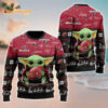 Tampa Bay Buccaneers Baby Yoda Hug The Ball Christmas Ugly Sweater