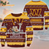 Washington Commanders Merrykissmyass Funny Santa Claus Christmas Ugly Sweater